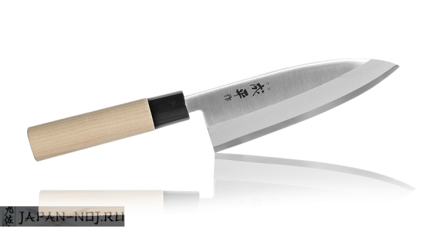 Нож Кухонный Деба Fuji Cutlery Narihira , длина лезвия 165 мм, сталь МоV, рукоять дерево, заточка #9000