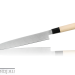Кухонный Нож Янагиба для сашими TOJIRO Japanese (FC-76), длина лезвия 240 мм, Mo-V сталь, рукоять дерево, заточка #9000