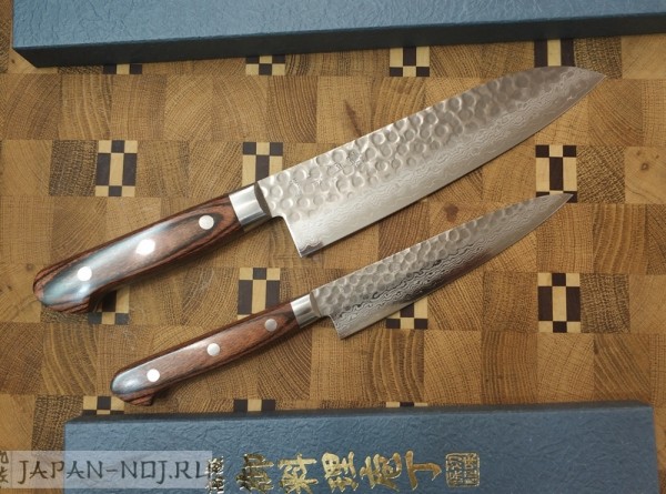 -10% Комплект: Японский Шеф Нож Сантоку + универсальный нож Петти