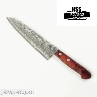 Нож кухонный Шеф 187мм R2 Damascus